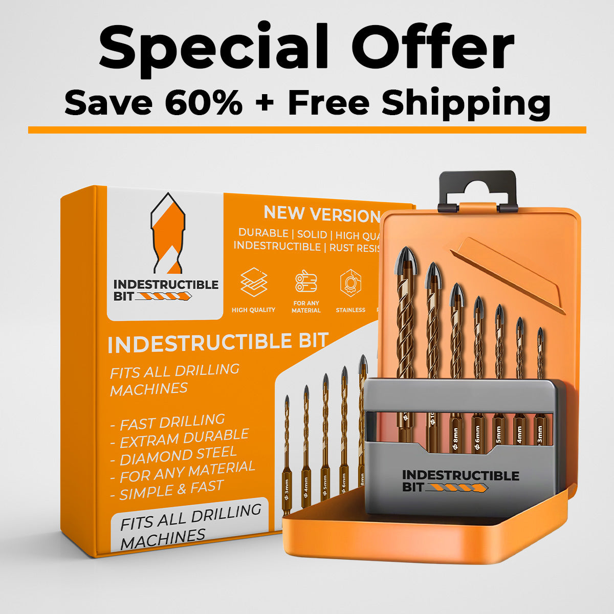 Special Offer - 3-12mm Brown Bits - 60% OFF