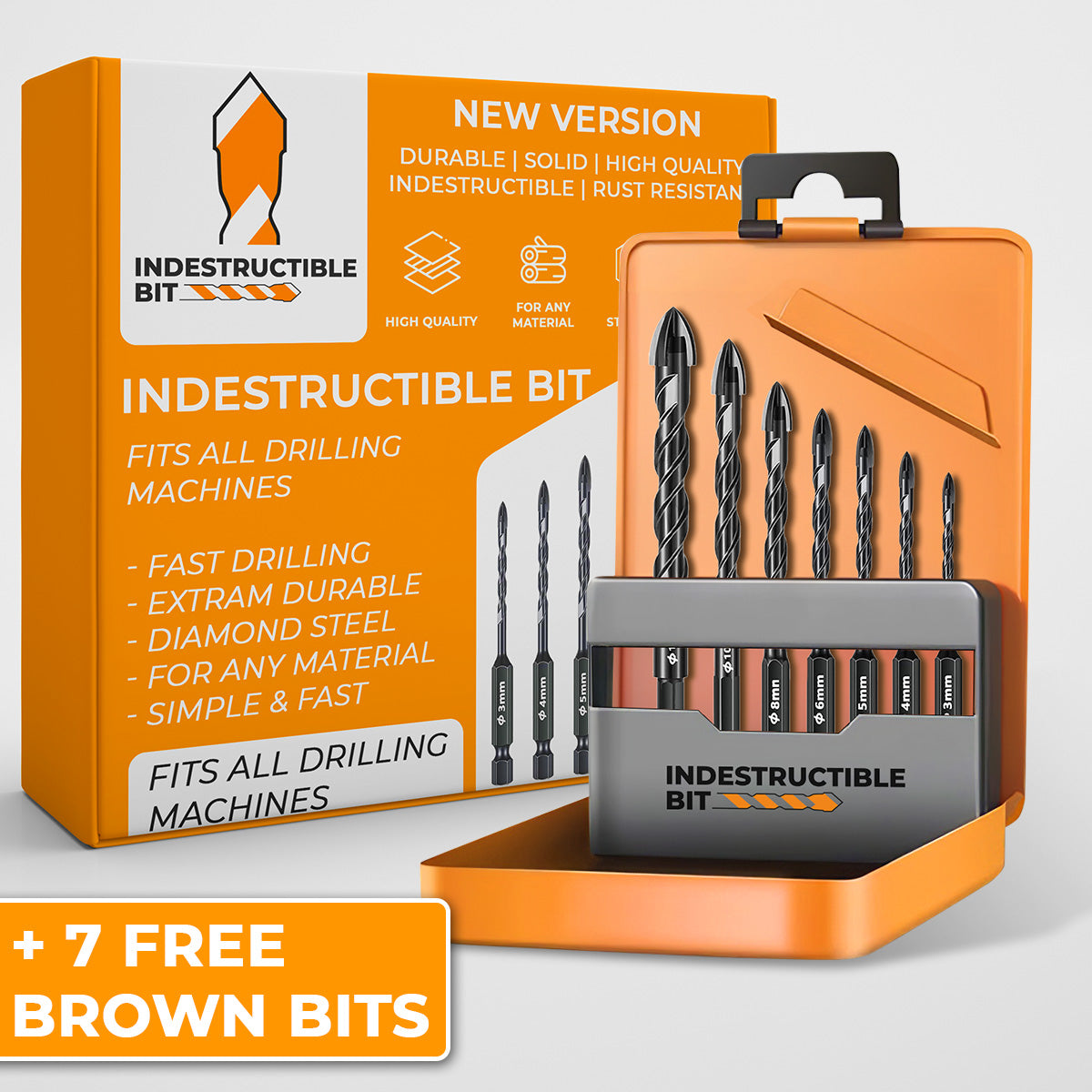INDESTRUCTIBLE DRILLBITS™ 3.0 - Drill any material in seconds