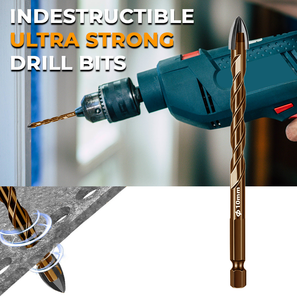 INDESTRUCTIBLE DRILLBITS™ 4.0 - Drill any material in seconds